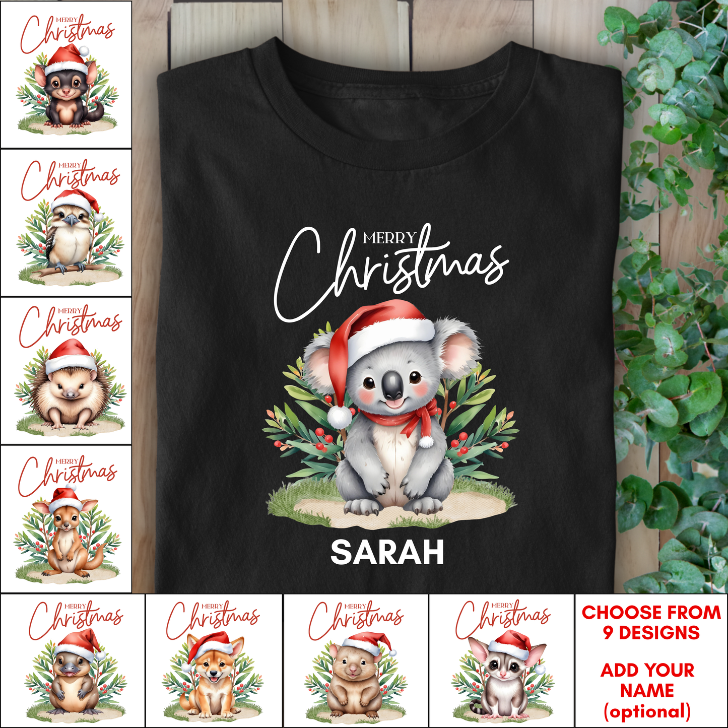 Australian Animals Christmas Matching Shirts