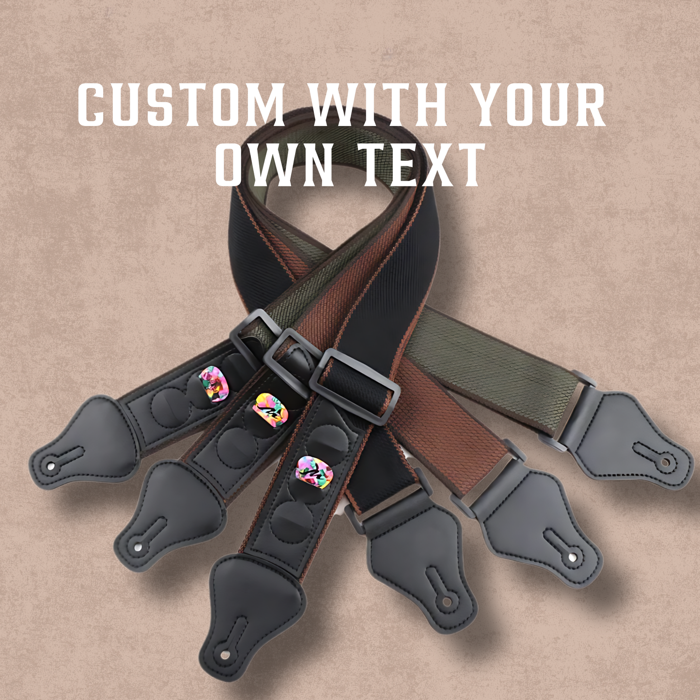 Personalised Cotton Guitar Strap