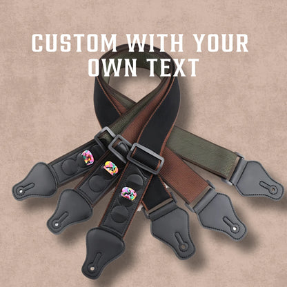 Personalised Cotton Guitar Strap