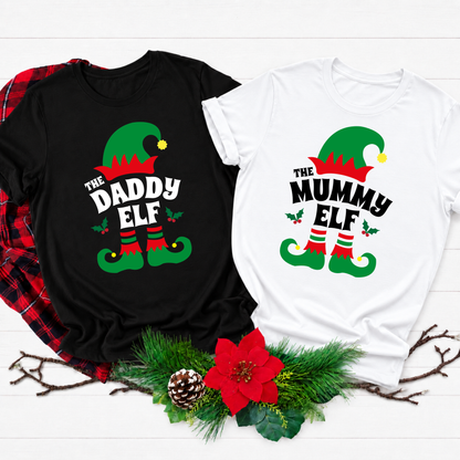 Personalised Family Elf Christmas T-Shirts