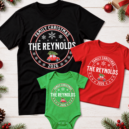 Personalised Family Christmas T-Shirt