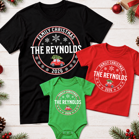Personalised Family Christmas T-Shirt