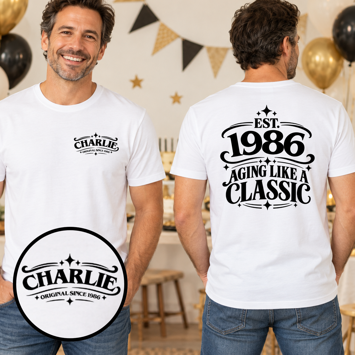 Personalised Aging Like a Classic T-Shirt