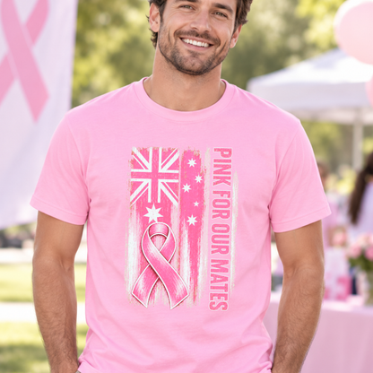 Pink for Our Mates Australian Breast Cancer Awareness Shirt
