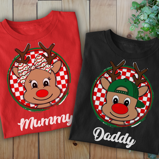 Personalised Christmas Reindeer T-Shirts