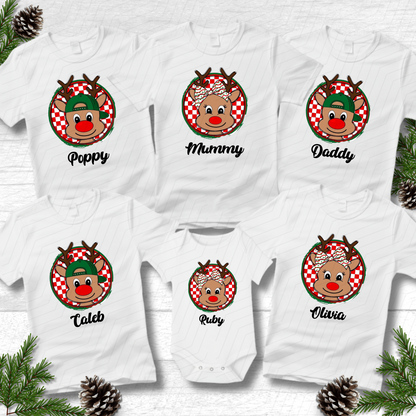 Personalised Christmas Reindeer T-Shirts