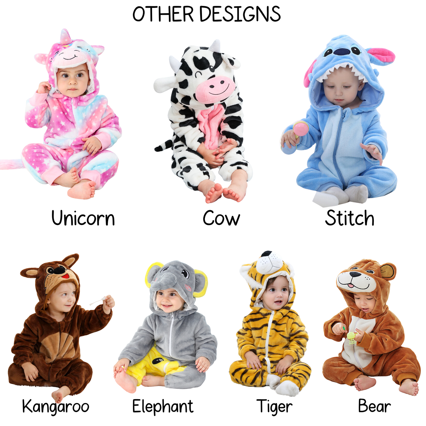 Baby Romper Animal Design Collection