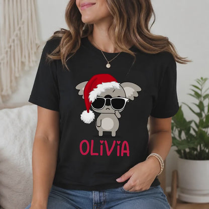 Personalised Christmas Koala T-Shirts & Baby Onesies