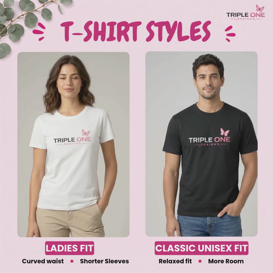Ladies and unisex T-shirt fit comparison guide
